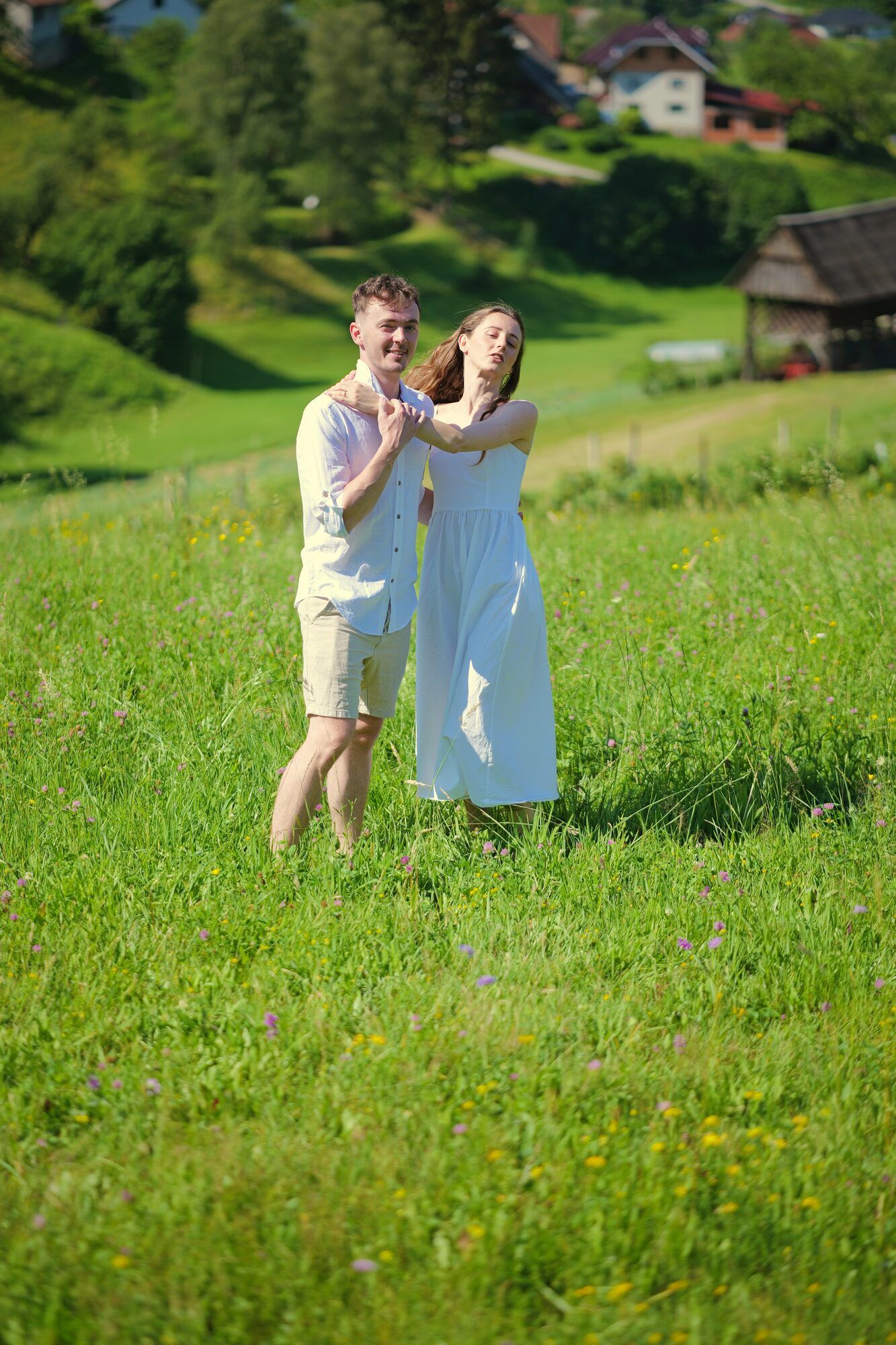 Monika a Martin v prírodnej krajine